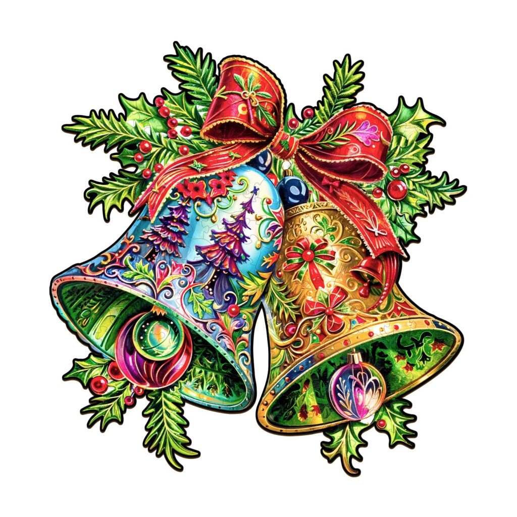 Wooden Jigsaw Puzzle – Christmas Bells