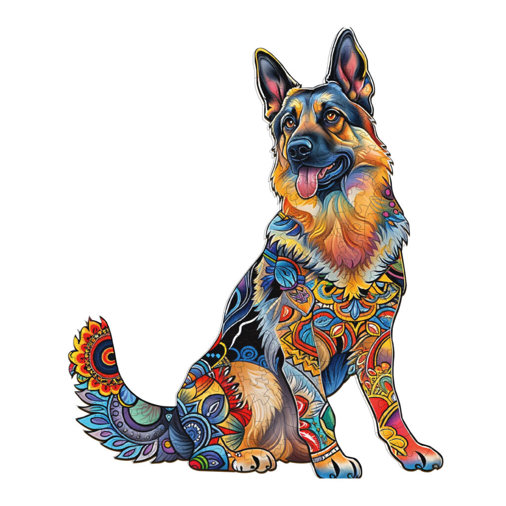 Wooden Jigsaw Puzzle – Handsome German Shepherd