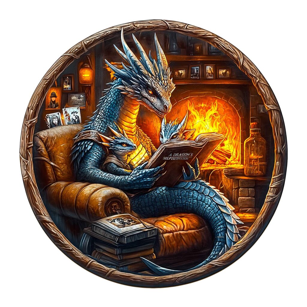 Wooden Jigsaw Puzzle – dragon’s storytime