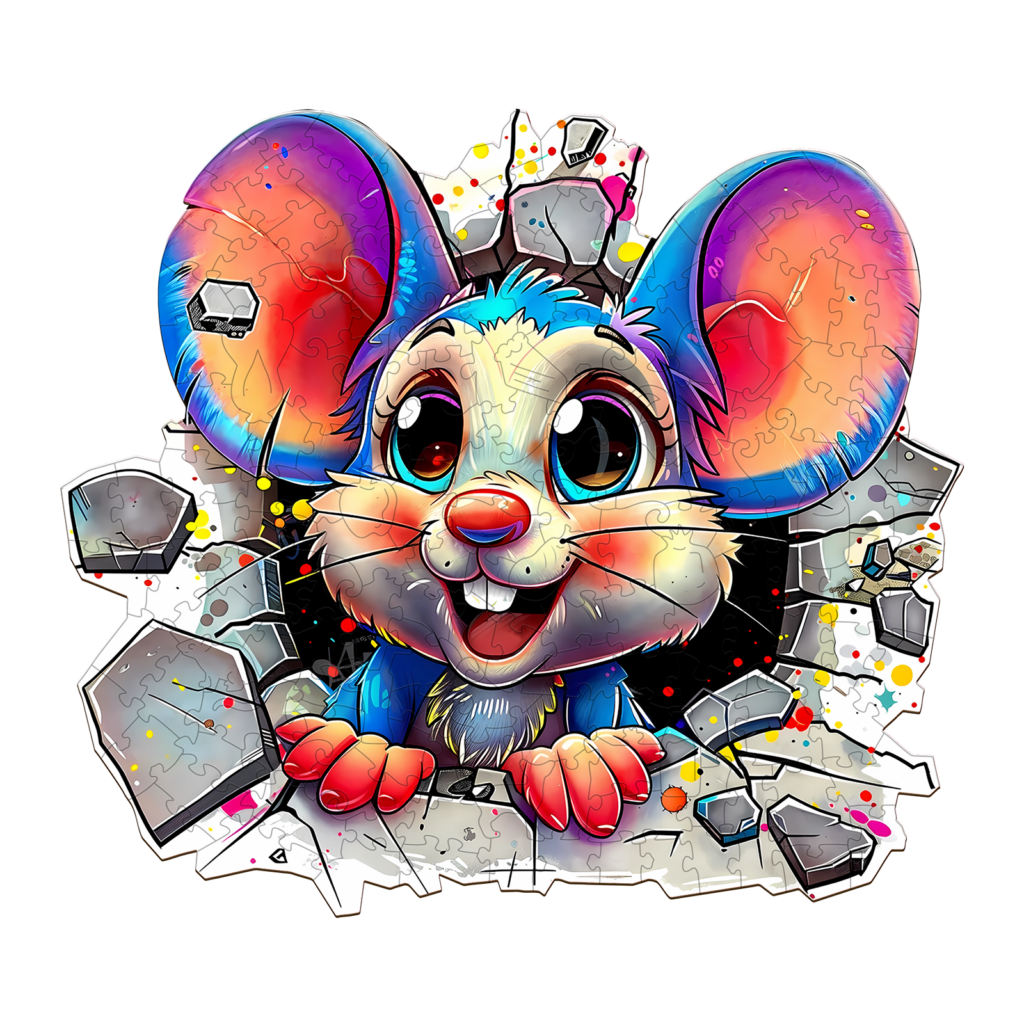 Wooden Jigsaw Puzzle – wall rat-2